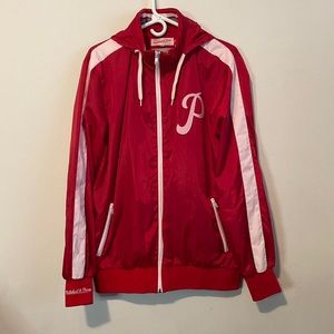 Mitchell and Ness Phillies zip-up jacket